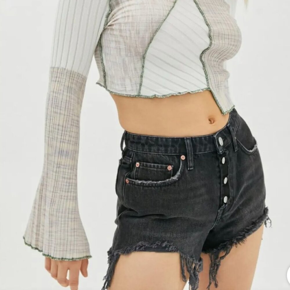 Urban Outfitters BDG Summer Cutoff Washed Black Size 32